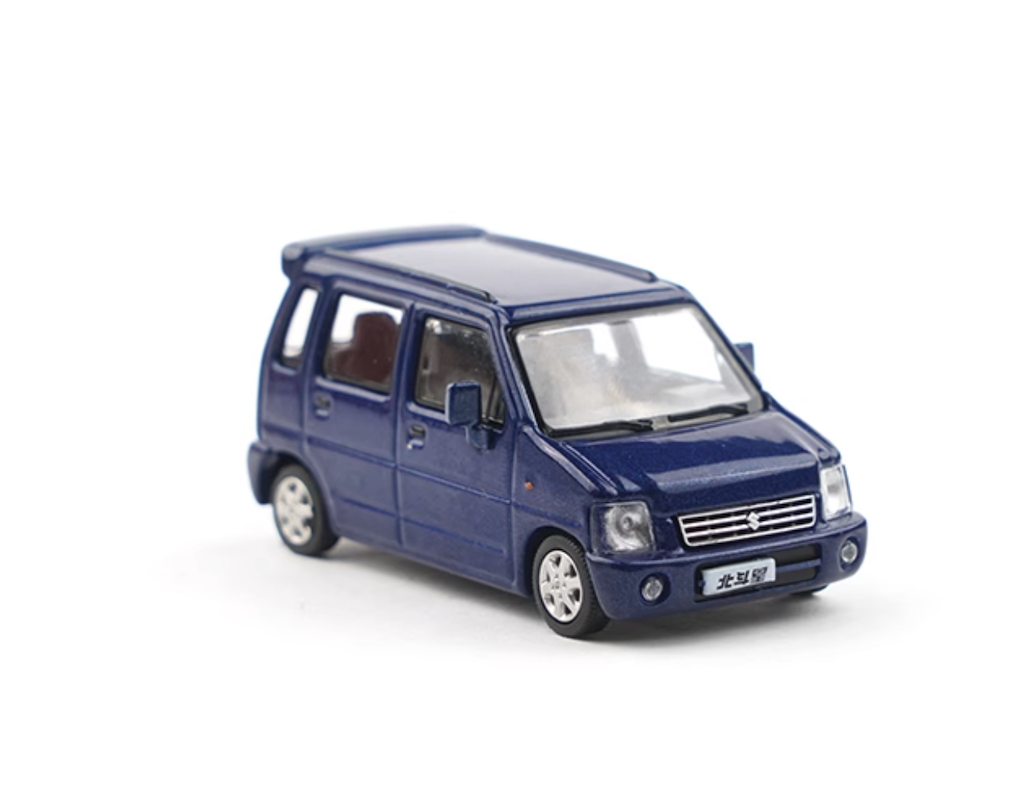 XCARTOYS 1:64 JDM Blue Suzuki Wagon R Hatchback Sports Model