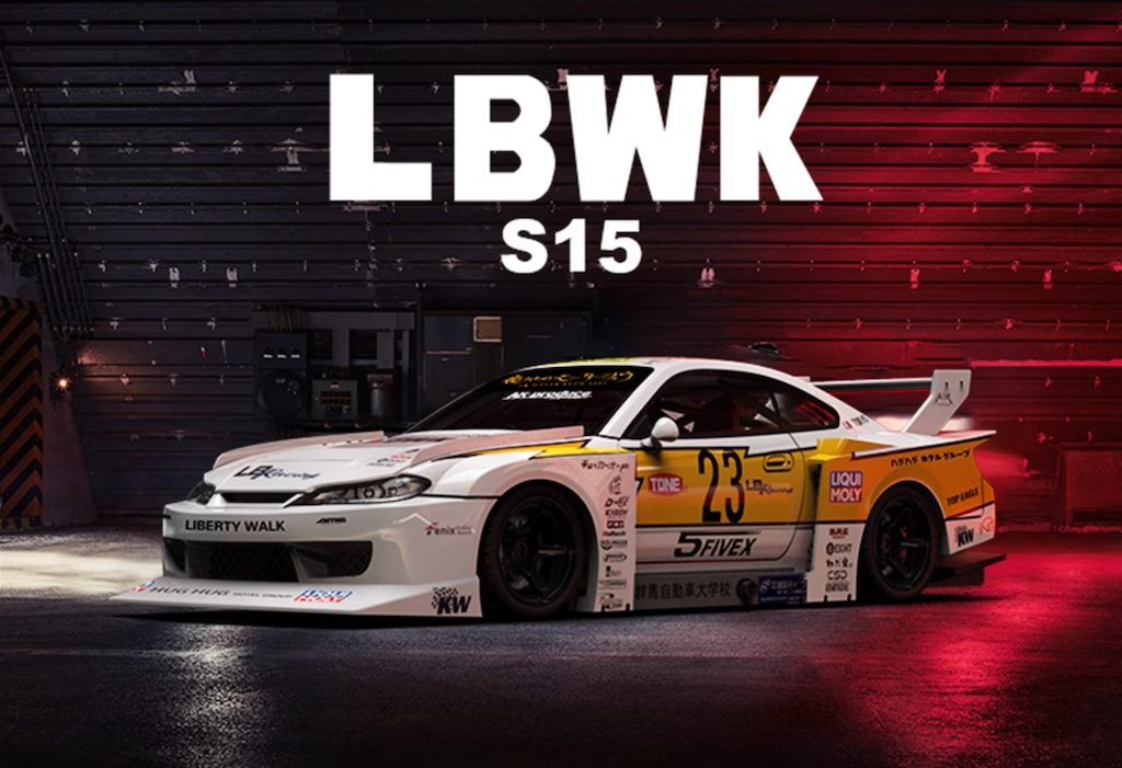 TM 1:64 Silvia S15 #23 LBWK Widebody Figure Sports Model