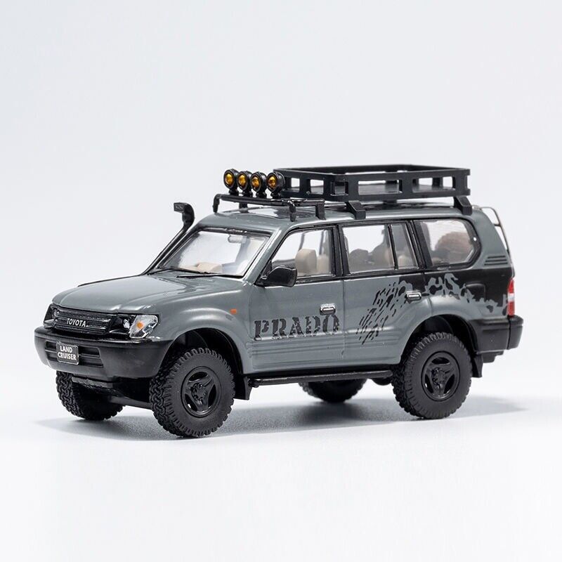 GCD 1:64 Gray Land Cruiser LC90 Prado Off Road SUV Model Diecast