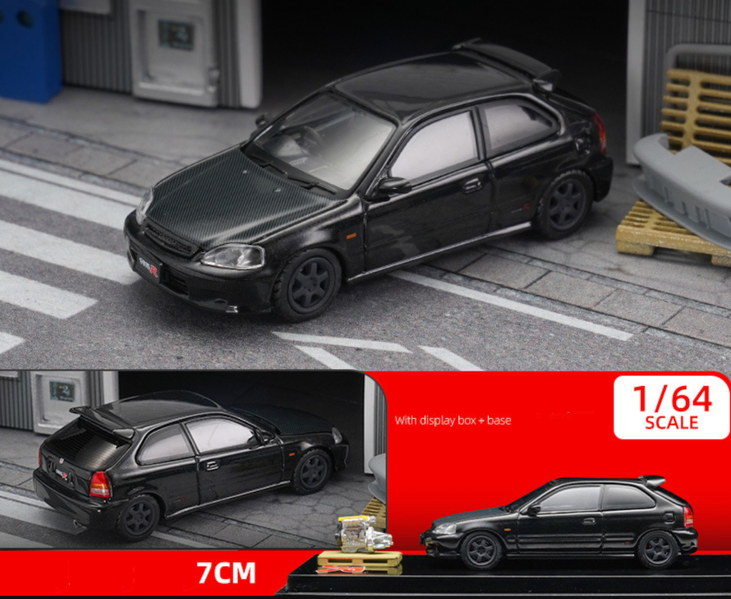 Hobby Japan 1:64 JDM EK9 Civic Type R Engine Model Toy Diecast