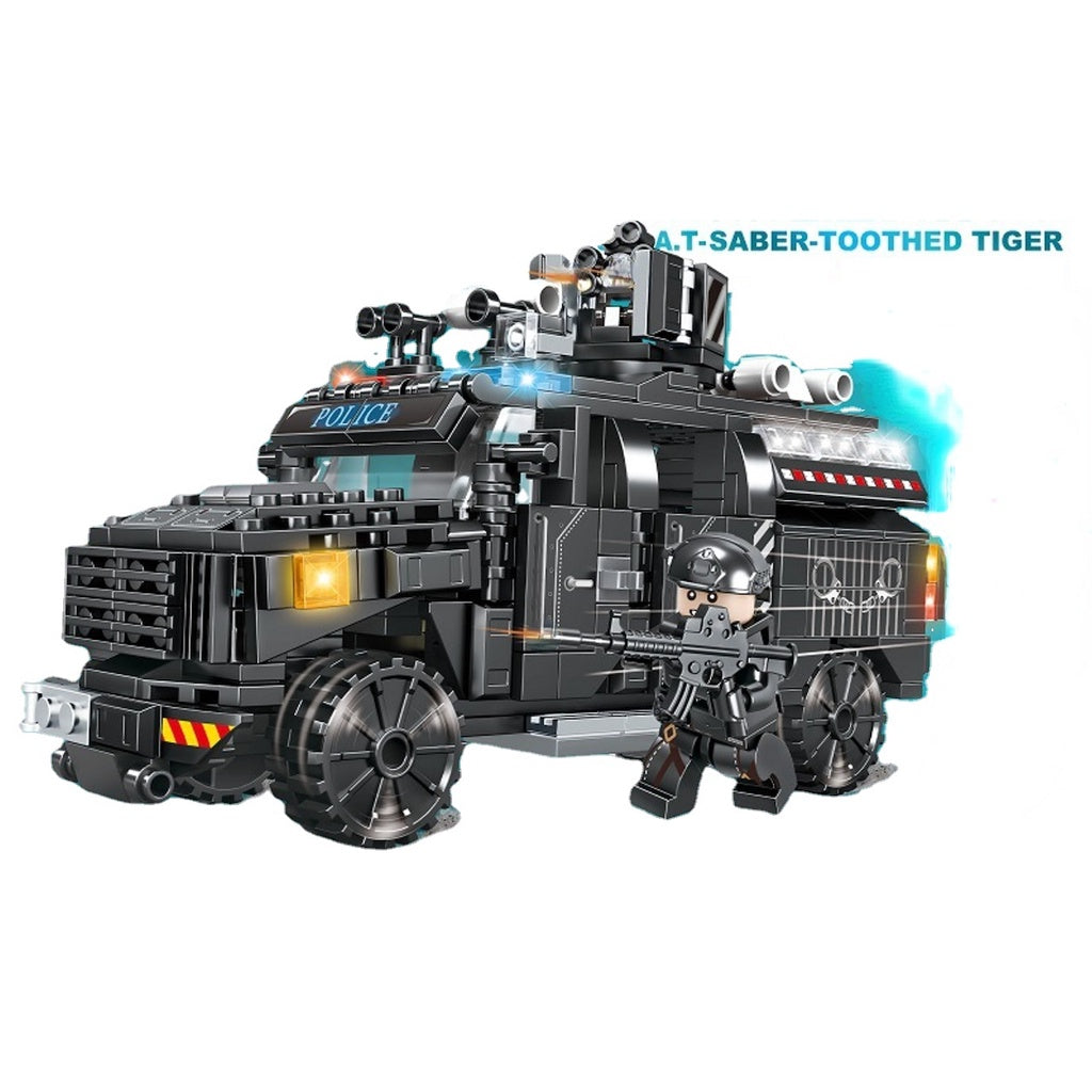 Police SWAT Armored Truck Made With Real LEGO® Bricks