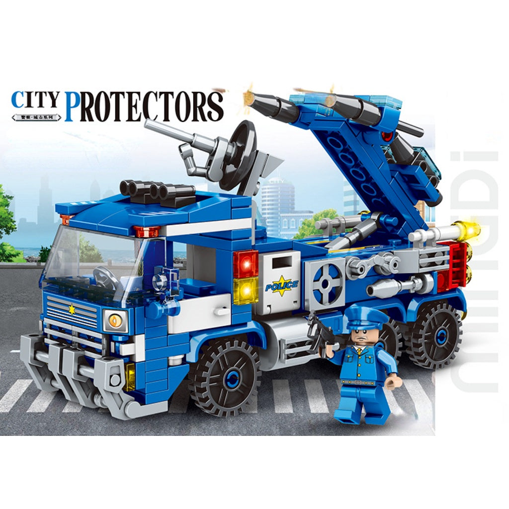 332PCS MOC City Police Equipment Vehicle Truck Figure Model Toy Build –  mycrazybuy store