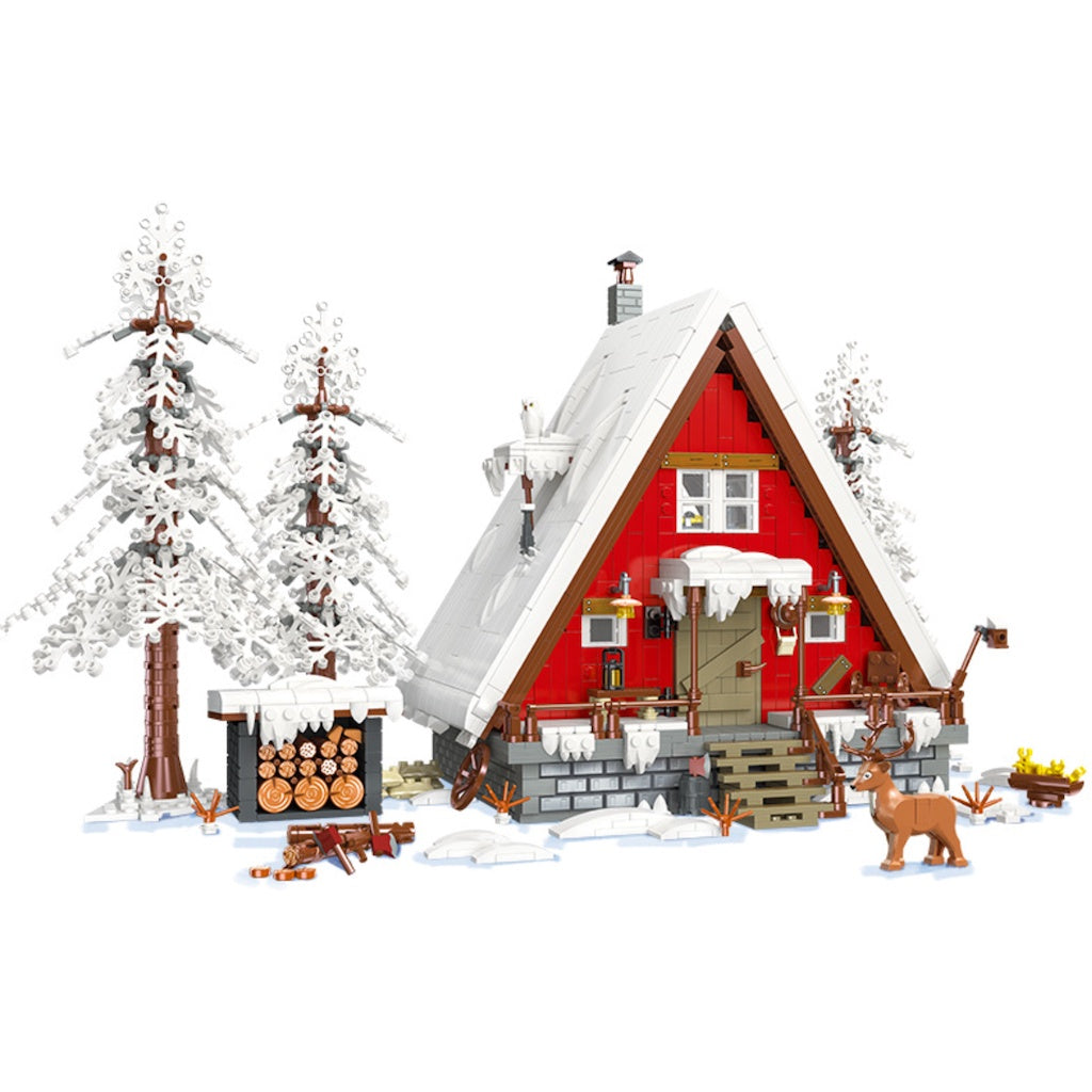 BuildMoc New Year Winter Christmas Gingerbread House Building