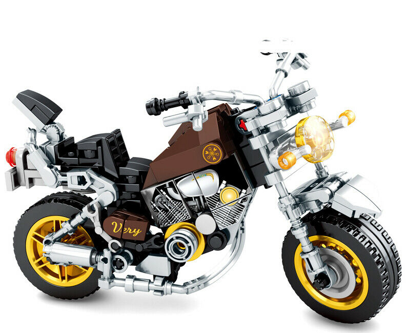 243PCS Motorcycle Bike Virago Technic MOC Building Block Brick Model E –  mycrazybuy store