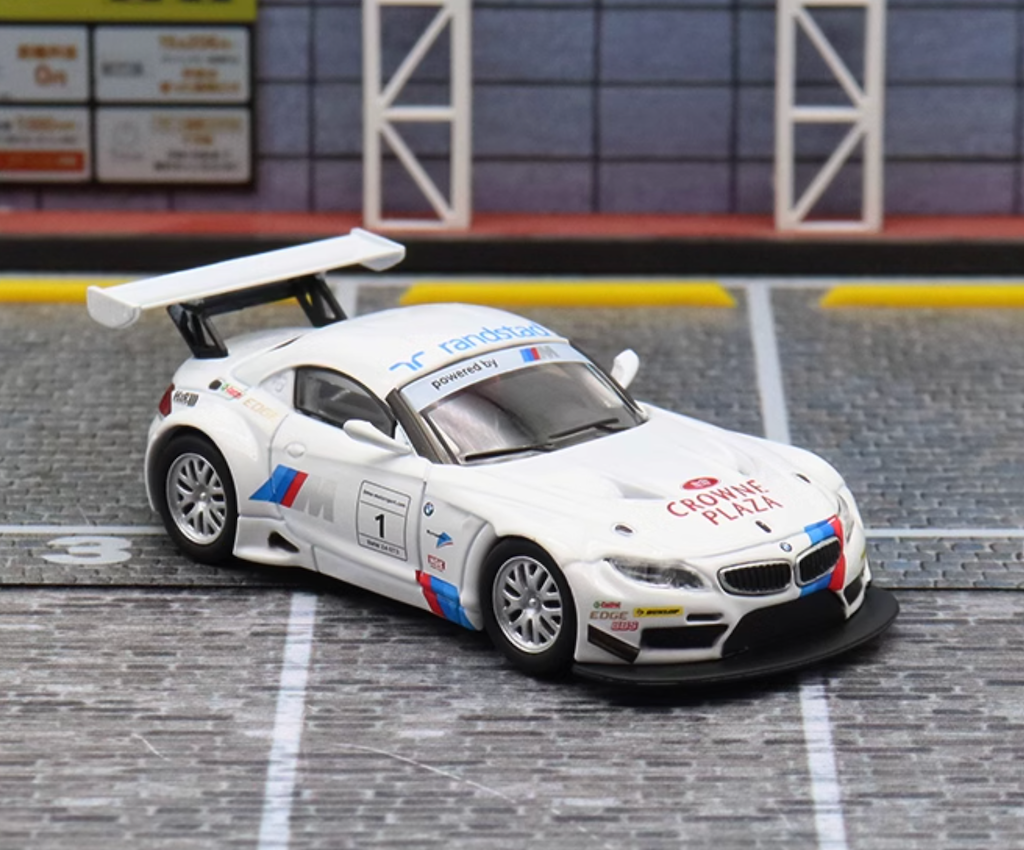 Maxwell 1:64 White Z4 GT3 Racing #1 Sports Model Diecast Metal Car New Collection