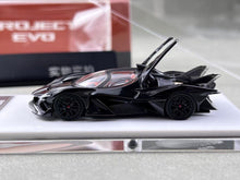 Load image into Gallery viewer, DMH 1:64 Black Project Evo Racing Sports Model Diecast Metal Car New Collection
