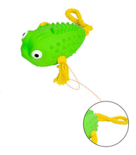 Load image into Gallery viewer, Dog Squeaky Toys Chew Puppy Rubber Rope Toy Durable Aggressive Chewers Pet Fish
