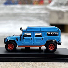 Load image into Gallery viewer, Master 1:64 H1 Blue Gulf SUV Off Road Model Diecast Metal Car
