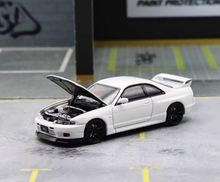 Load image into Gallery viewer, FH 1:64 JDM White Skyline GTR R33 Racing Sports Model Diecast Metal Car New
