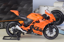 Load image into Gallery viewer, WELLY 1:12 KTM RC 8C Sports Racing Model Diecast Metal Motorcycle Bike New
