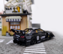 Load image into Gallery viewer, CM 1:64 JDM Black Skyline GTR ER34 LBWK #5 Sports Model Diecast Metal Car New
