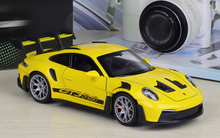 Load image into Gallery viewer, WELLY 1:24 Yellow 911 992 GT3 RS Racing Sports Model Diecast Metal Car New
