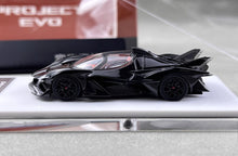 Load image into Gallery viewer, DMH 1:64 Black Project Evo Racing Sports Model Diecast Metal Car New Collection
