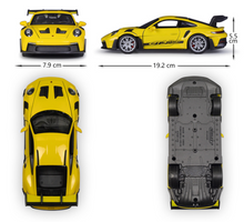 Load image into Gallery viewer, WELLY 1:24 Yellow 911 992 GT3 RS Racing Sports Model Diecast Metal Car New
