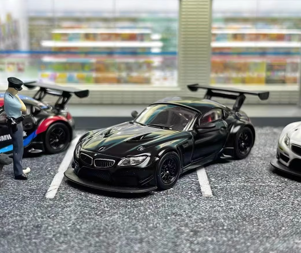 Maxwell 1:64 Black Z4 GT3 Racing Sports Model Diecast Metal Car New Collection