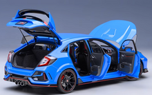 Load image into Gallery viewer, AUTOart 1:18 JDM Blue Civic Type R FK8 2021 Sport Model Diecast Metal Car New
