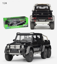 Load image into Gallery viewer, WELLY 1:24 C63 6x6 SUV Pickup Truck Sports Model Diecast Metal Car Display
