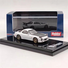 Load image into Gallery viewer, Hobby Japan 1:64 White JDM RX7 FD3S A Spec Sports Model Toy Diecast Metal Car
