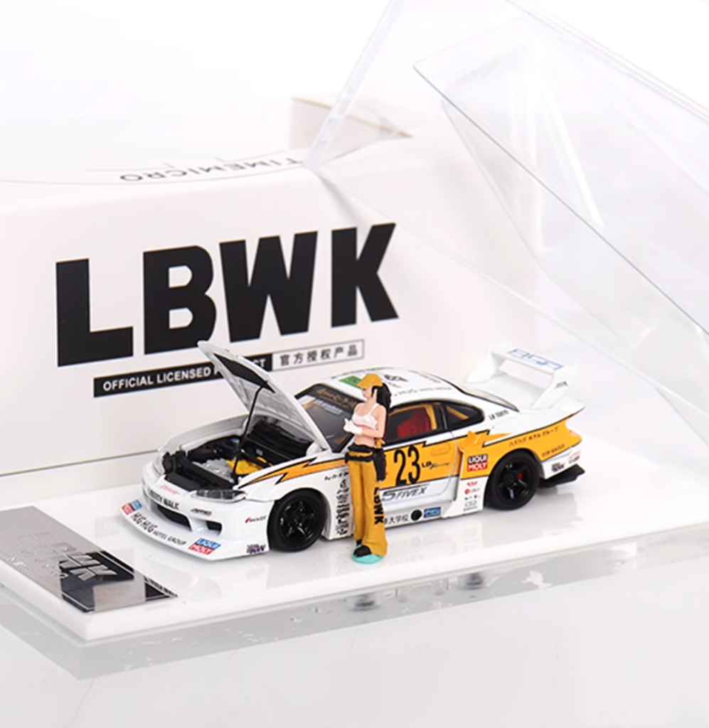 TM 1:64 Silvia S15 #23 LBWK Widebody Figure Sports Model