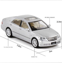 Load image into Gallery viewer, JKM 1:64 White JDM 2007 Crown 12 VII Sedan Sports Model Metal Diecast Car New
