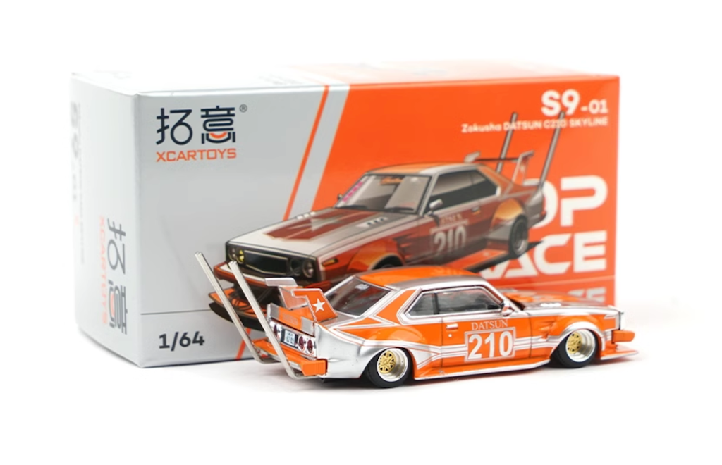 XCARTOYS 1:64 Zokusha Datsun C210 Skyline Kaido Racer Model 