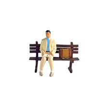 Load image into Gallery viewer, 1:64 Painted Figure Model Miniature Resin Diorama Sand Toy Man In Suit sitting New
