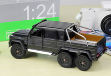 Load image into Gallery viewer, WELLY 1:24 C63 6x6 SUV Pickup Truck Sports Model Diecast Metal Car Display
