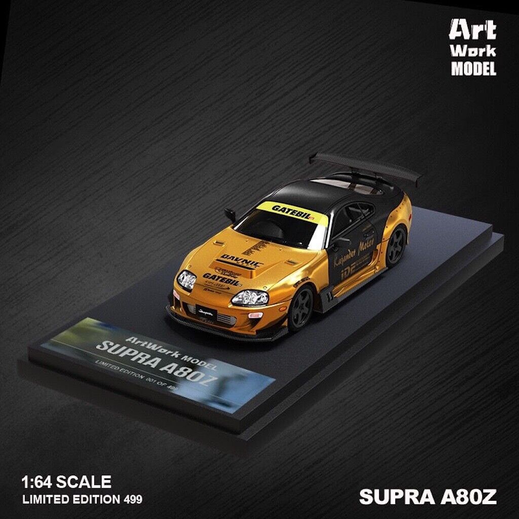 ArtWork 1:64 JDM Supra A80Z Figure Racing Sports Model Diecast Metal Car New Collection