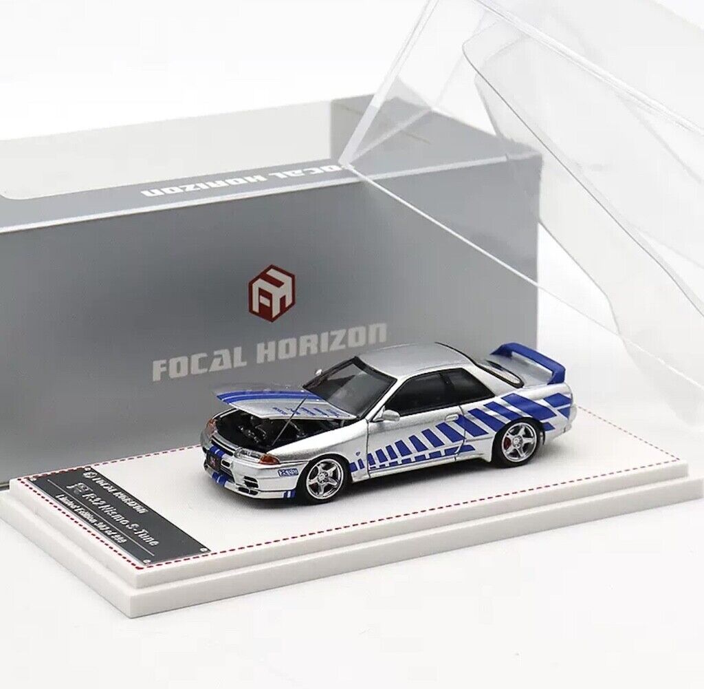 FH 1:64 Silver Skyline GTR R32 Nismo S-Tune Sports Model Diecast