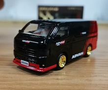 Load image into Gallery viewer, Masdi 1:64 2010 Black Advan Hiace Van MPV Sports Model Diecast Metal Car New Collection
