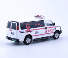 Load image into Gallery viewer, 1:64 596Model Pink Express 3500 NYPD Police Van Model Diecast Metal Car New Collection
