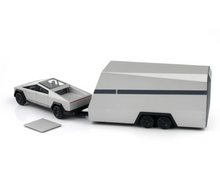 Load image into Gallery viewer, XCARTOYS 1:64 Silver Tesla Cyberpunk Caravan EV Model Toy Metal Car BN
