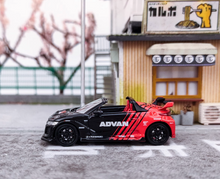 Load image into Gallery viewer, Mortal 1:64 Black S660 Advan Convertible Sports Model Diecast Metal Car New
