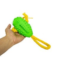 Load image into Gallery viewer, Dog Squeaky Toys Chew Puppy Rubber Rope Toy Durable Aggressive Chewers Pet Fish
