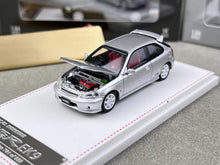 Load image into Gallery viewer, FH 1:64 Silver Civic Type R EK9 Hatchback Sport Model Diecast Metal Car New
