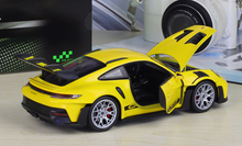 Load image into Gallery viewer, WELLY 1:24 Yellow 911 992 GT3 RS Racing Sports Model Diecast Metal Car New
