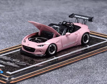 Load image into Gallery viewer, YM 1:64 Pink Miata MX5 Pandem Roadster Convertible Model Diecast Resin Car New
