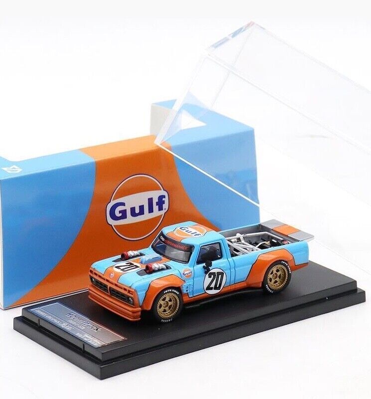 SW 1:64 Blue 1977 F150 Gulf Hoonigan Pickup Truck Model Diecast Metal –  mycrazybuy store