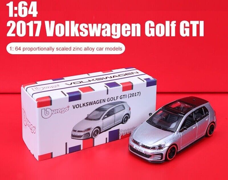 Bburago 1/62 Scale VOLKSWAGEN Golf GTI 2017 Miniature Alloy Car