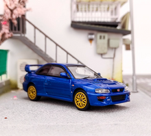 Load image into Gallery viewer, HJ 1:64 Blue JDM WRX STI Impraza GC8 22B Sports Model Diecast Metal Car New
