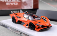 Load image into Gallery viewer, DMH 1:64 Orange Project Evo Racing Sports Model Diecast Metal Car New Collection
