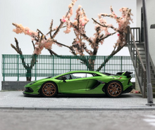 Load image into Gallery viewer, HH 1:64 Green Sian Aventador SVJ Racing Sports Model Diecast Metal Car New
