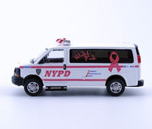 Load image into Gallery viewer, 1:64 596Model Pink Express 3500 NYPD Police Van Model Diecast Metal Car New Collection
