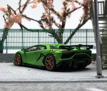 Load image into Gallery viewer, HH 1:64 Green Sian Aventador SVJ Racing Sports Model Diecast Metal Car New
