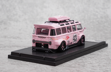 Load image into Gallery viewer, TPC 1:64 Pink VW T1 Kombi Van #43 Camper Model Diecast Metal Car New
