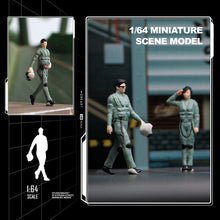 Load image into Gallery viewer, 1:64 Painted Figure Mini Model Miniature Resin Diorama Pilot Captain Army Man New Scene
