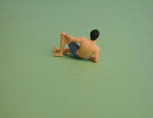 Load image into Gallery viewer, 1:64 Painted Figure Model Miniature Resin Sand Beach Boy Man Swimming Laying Toy Collection
