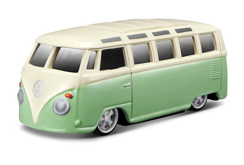 Bburago 1:64 Green Mini Van Samba Model Toy Diecast Metal Car BN ...