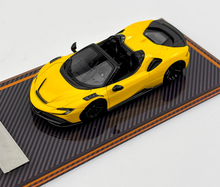 Load image into Gallery viewer, U2 1:64 Yellow Novitec SF90 Spider Convertible Sports Model Diecast Resin Car
