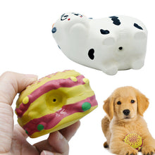 Load image into Gallery viewer, 3PCs Set Dog Squeaky Toys Chew Puppy Rubber Burger Durable Pet Breeds Play Fetch
